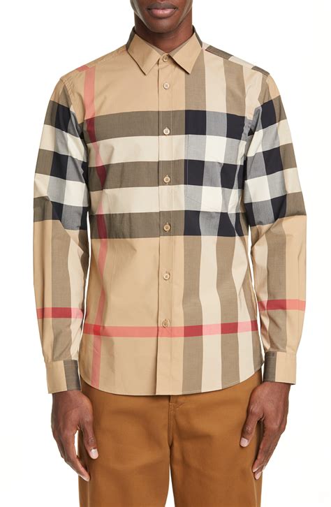 burberry button up shirt cheap|burberry button down shirt men.